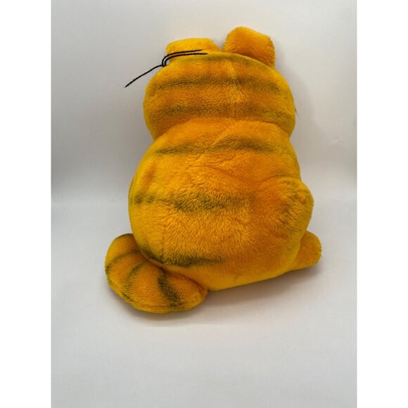 Rare 1981 Medium Sitting Garfield Plush: Vintage Cartoon Cat Collectible - Picture 5 of 9